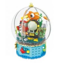 CACO D004-1 004-1 non  QUẢ CẦU PHA LÊ bộ đồ chơi xếp lắp ráp ghép mô hình BOUTIQUE CRYSTAL BALL 435 khối