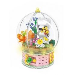 CACO D003-2 003-2 non  QUẢ CẦU PHA LÊ bộ đồ chơi xếp lắp ráp ghép mô hình BOUTIQUE CRYSTAL BALL 494 khối