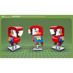 JIESTAR 38005 non  THIÊN ĐƯỜNG THÚ CƯNG DỄ THƯƠNG 6 LOẠI MỎ VỊT ALPACA VẸT ĐUÔI DÀI KANGAROO GẤU TRÚC KOALA bộ đồ chơi xếp lắp ráp ghép mô hình Creator Sáng Tạo 638 khối