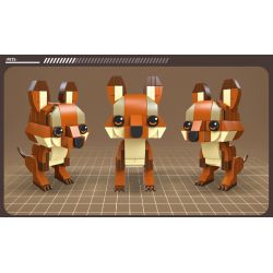 JIESTAR 38005 non  THIÊN ĐƯỜNG THÚ CƯNG DỄ THƯƠNG 6 LOẠI MỎ VỊT ALPACA VẸT ĐUÔI DÀI KANGAROO GẤU TRÚC KOALA bộ đồ chơi xếp lắp ráp ghép mô hình Creator Sáng Tạo 638 khối