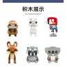 JIESTAR 38005 non  THIÊN ĐƯỜNG THÚ CƯNG DỄ THƯƠNG 6 LOẠI MỎ VỊT ALPACA VẸT ĐUÔI DÀI KANGAROO GẤU TRÚC KOALA bộ đồ chơi xếp lắp ráp ghép mô hình Creator Sáng Tạo 638 khối
