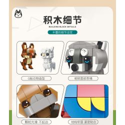 JIESTAR 38005 non  THIÊN ĐƯỜNG THÚ CƯNG DỄ THƯƠNG 6 LOẠI MỎ VỊT ALPACA VẸT ĐUÔI DÀI KANGAROO GẤU TRÚC KOALA bộ đồ chơi xếp lắp ráp ghép mô hình Creator Sáng Tạo 638 khối