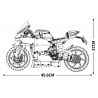 JUHANG TECHNOLOGY 85004 non  MÔ TÔ DUCATI V4R tỷ lệ 1:5 bộ đồ chơi xếp lắp ráp ghép mô hình  Kỹ Thuật Công Nghệ Cao Mô Hình Phương Tiện 1966 khối
