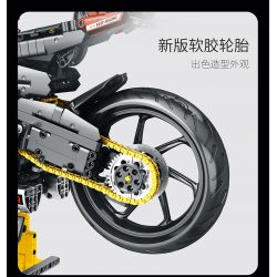 JUHANG TECHNOLOGY 85004 non  MÔ TÔ DUCATI V4R tỷ lệ 1:5 bộ đồ chơi xếp lắp ráp ghép mô hình  Kỹ Thuật Công Nghệ Cao Mô Hình Phương Tiện 1966 khối