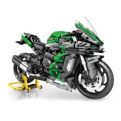 JUHANG TECHNOLOGY 85003 non  KAWASAKI H2 SX SE tỷ lệ 1:5 bộ đồ chơi xếp lắp ráp ghép mô hình  Kỹ Thuật Công Nghệ Cao Mô Hình Phương Tiện 2088 khối