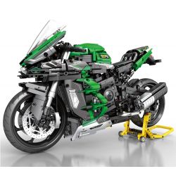 JUHANG TECHNOLOGY 85003 non  KAWASAKI H2 SX SE tỷ lệ 1:5 bộ đồ chơi xếp lắp ráp ghép mô hình  Kỹ Thuật Công Nghệ Cao Mô Hình Phương Tiện 2088 khối