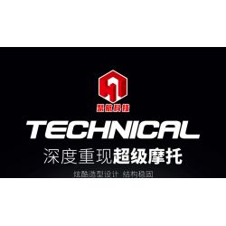 JUHANG TECHNOLOGY 85003 non  KAWASAKI H2 SX SE tỷ lệ 1:5 bộ đồ chơi xếp lắp ráp ghép mô hình  Kỹ Thuật Công Nghệ Cao Mô Hình Phương Tiện 2088 khối