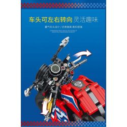 JUHANG TECHNOLOGY 82007 non  XE BÁNH LỐP RỘNG HAI MÀU bộ đồ chơi xếp lắp ráp ghép mô hình  Kỹ Thuật Công Nghệ Cao Mô Hình Phương Tiện 992 khối