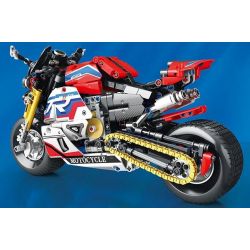 JUHANG TECHNOLOGY 82007 non  XE BÁNH LỐP RỘNG HAI MÀU bộ đồ chơi xếp lắp ráp ghép mô hình  Kỹ Thuật Công Nghệ Cao Mô Hình Phương Tiện 992 khối