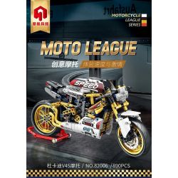 JUHANG TECHNOLOGY 82006 non  DUCATI STREET FIGHTER V4S bộ đồ chơi xếp lắp ráp ghép mô hình  DUCATI V4S Kỹ Thuật Công Nghệ Cao Mô Hình Phương Tiện 890 khối