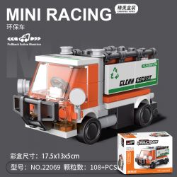 Decool 22069 Jisi 22069 non  4 MÔ HÌNH bộ đồ chơi xếp lắp ráp ghép mô hình Mini Racing Pacemaker Đua Xe Mini 108 khối