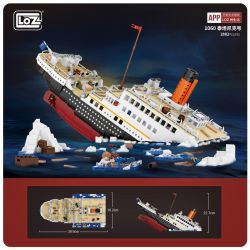 LOZ 1060 non  TÀU TITANIC bộ đồ chơi xếp lắp ráp ghép mô hình Creator Sáng Tạo 2882 khối