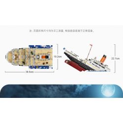 LOZ 1060 non  TÀU TITANIC bộ đồ chơi xếp lắp ráp ghép mô hình Creator Sáng Tạo 2882 khối