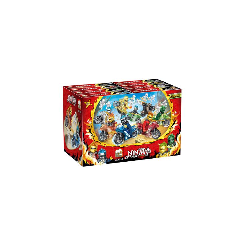 ELEPHANT JX1235 1235 non  8 TỐC ĐỘ XE ĐẠP bộ đồ chơi xếp lắp ráp ghép mô hình The  Ninjago Movie NINJA LEGACY Ninja Lốc Xoáy 250 khối