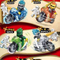 ELEPHANT JX1235 1235 non  8 TỐC ĐỘ XE ĐẠP bộ đồ chơi xếp lắp ráp ghép mô hình The  Ninjago Movie NINJA LEGACY Ninja Lốc Xoáy 250 khối