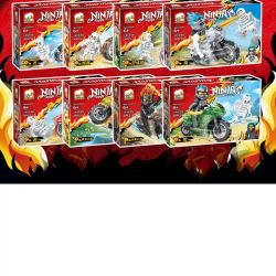 ELEPHANT JX1235 1235 non  8 TỐC ĐỘ XE ĐẠP bộ đồ chơi xếp lắp ráp ghép mô hình The  Ninjago Movie NINJA LEGACY Ninja Lốc Xoáy 250 khối