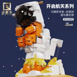 QIZHILE E01008 01008 non  NHÀ TƯ TƯỞNG VỆ SINH bộ đồ chơi xếp lắp ráp ghép mô hình