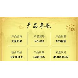 JUHANG TECHNOLOGY 669 non  SỰ TRỞ LẠI CỦA NHÀ HIỀN TRIẾT VĨ ĐẠI bộ đồ chơi xếp lắp ráp ghép mô hình 1288 khối