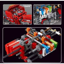 TA GAOLE T4017 4017 non  XE CỨU HỎA bộ đồ chơi xếp lắp ráp ghép mô hình  FIRE ENGINE Kỹ Thuật Công Nghệ Cao Mô Hình Phương Tiện 4960 khối