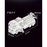 TA GAOLE T4017 4017 non  XE CỨU HỎA bộ đồ chơi xếp lắp ráp ghép mô hình  FIRE ENGINE Kỹ Thuật Công Nghệ Cao Mô Hình Phương Tiện 4960 khối