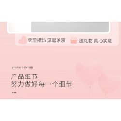 MOYU BLOCK MY92031 92031 non  LÂU ĐÀI MÀU HỒNG bộ đồ chơi xếp lắp ráp ghép mô hình Girl PINK CASTLE Con Gái 2988 khối