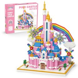 MOYU BLOCK MY92002 92002 non  LÂU ĐÀI CẦU VỒNG bộ đồ chơi xếp lắp ráp ghép mô hình Girl RAINBOW CASTLE Con Gái 6230 khối