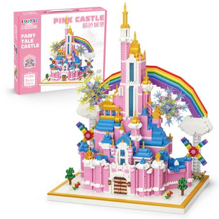 MOYU BLOCK MY92002 92002 non  LÂU ĐÀI CẦU VỒNG bộ đồ chơi xếp lắp ráp ghép mô hình Girl RAINBOW CASTLE Con Gái 6230 khối