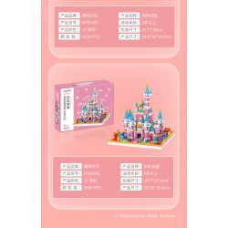 MOYU BLOCK MY92002 92002 non  LÂU ĐÀI CẦU VỒNG bộ đồ chơi xếp lắp ráp ghép mô hình Girl RAINBOW CASTLE Con Gái 6230 khối