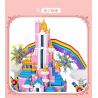 MOYU BLOCK MY92002 92002 non  LÂU ĐÀI CẦU VỒNG bộ đồ chơi xếp lắp ráp ghép mô hình Girl RAINBOW CASTLE Con Gái 6230 khối