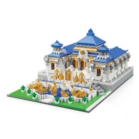 MOYU BLOCK MY92010 92010 non  ĐỀN YUANMINGYUAN YUANYING bộ đồ chơi xếp lắp ráp ghép mô hình Creator OLD SUMMER PALACE Sáng Tạo 5372 khối