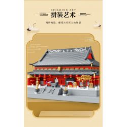 MOYU BLOCK MY92019 92019 non  ĐỀN THỜ KHỔNG TỬ NAM KINH DACHENG HALL bộ đồ chơi xếp lắp ráp ghép mô hình Creator Sáng Tạo 4061 khối