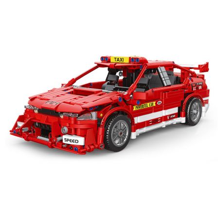 Decool 33019 Jisi 33019 non  TAXI CỰC CHẤT bộ đồ chơi xếp lắp ráp ghép mô hình  Kỹ Thuật Công Nghệ Cao Mô Hình Phương Tiện 1304 khối