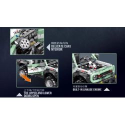 Decool 33022 Jisi 33022 non  XE ĐỊA HÌNH MUSTANG ĐỘC ĐOÁN bộ đồ chơi xếp lắp ráp ghép mô hình  Kỹ Thuật Công Nghệ Cao Mô Hình Phương Tiện 1264 khối