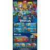 LW 1036 non  XE MÁY NINJA MA 4 PHONG CÁCH bộ đồ chơi xếp lắp ráp ghép mô hình The  Ninjago Movie Ninja Lốc Xoáy 617 khối