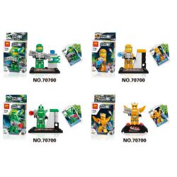 LELE 70700 non  GALAXY TROOPERS MINIFIGURES 8 LOẠI bộ đồ chơi xếp lắp ráp ghép mô hình Space GALAXY SQUAD Thám Hiểm Không Gian