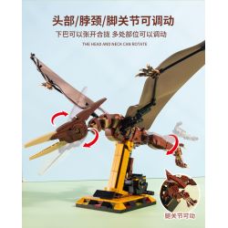 BEAUTY AND 13006 non  THẰN LẰN BAY bộ đồ chơi xếp lắp ráp ghép mô hình Jurassic World PTEROSAURIA Thế Giới Khủng Long 769 khối