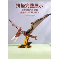 BEAUTY AND 13006 non  THẰN LẰN BAY bộ đồ chơi xếp lắp ráp ghép mô hình Jurassic World PTEROSAURIA Thế Giới Khủng Long 769 khối