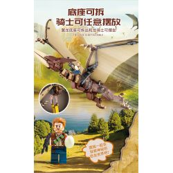 BEAUTY AND 13006 non  THẰN LẰN BAY bộ đồ chơi xếp lắp ráp ghép mô hình Jurassic World PTEROSAURIA Thế Giới Khủng Long 769 khối