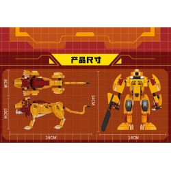 FORANGE FC1029 1029 non  SƯ TỬ bộ đồ chơi xếp lắp ráp ghép mô hình Creator TRANSFORMED MARS Sáng Tạo 386 khối