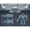 FORANGE FC1028 1028 non  THẦN CHIẾN TRANH TÊ GIÁC bộ đồ chơi xếp lắp ráp ghép mô hình Creator TRANSFORMED MARS Sáng Tạo 381 khối