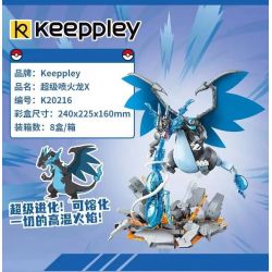 KEEPPLEY K20216 20216 non  SIÊU NHÂN X bộ đồ chơi xếp lắp ráp ghép mô hình Pokémon POKEMON
