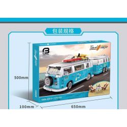 BRICK ELEMENT 19009 non  CẮM TRẠI DU LỊCH bộ đồ chơi xếp lắp ráp ghép mô hình Creator TRAVEL CAMPER Sáng Tạo 2775 khối