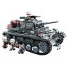 Enlighten 21028 Qman 21028 non  PANZER III F CỦA ĐỨC bộ đồ chơi xếp lắp ráp ghép mô hình Military Army WORLD WAR II Quân Sự Bộ Đội 1058 khối