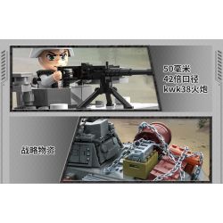 Enlighten 21028 Qman 21028 non  PANZER III F CỦA ĐỨC bộ đồ chơi xếp lắp ráp ghép mô hình Military Army WORLD WAR II Quân Sự Bộ Đội 1058 khối