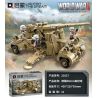 Enlighten 21027 Qman 21027 non  PHÁO PHÒNG KHÔNG 88MM CỦA ĐỨC bộ đồ chơi xếp lắp ráp ghép mô hình Military Army WORLD WAR II Quân Sự Bộ Đội