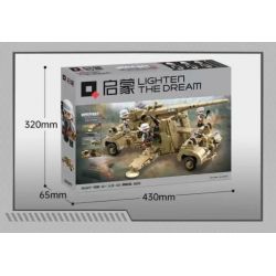 Enlighten 21027 Qman 21027 non  PHÁO PHÒNG KHÔNG 88MM CỦA ĐỨC bộ đồ chơi xếp lắp ráp ghép mô hình Military Army WORLD WAR II Quân Sự Bộ Đội