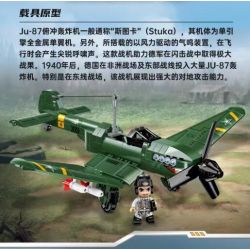 Enlighten 21026 Qman 21026 non  TIẾNG GẦM CỦA STUKAS TRONG CUỘC DI TẢN DUNKIRK bộ đồ chơi xếp lắp ráp ghép mô hình Military Army WORLD WAR II Quân Sự Bộ Đội