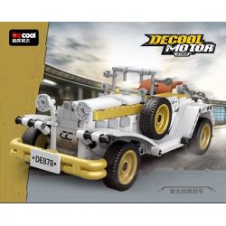 Decool 3905 Jisi 3905 non  XE HƠI CỔ ĐIỂN bộ đồ chơi xếp lắp ráp ghép mô hình Racers DECOOL MOTOR Đua Tốc Độ 595 khối