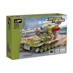 Decool 3904 Jisi 3904 non  XE TĂNG SÚNG ĐIỆN TỪ ???NG ĐƠN bộ đồ chơi xếp lắp ráp ghép mô hình Military Army DECOOL MOTOR Quân Sự Bộ Đội 660 khối