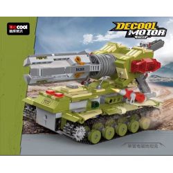 Decool 3904 Jisi 3904 non  XE TĂNG SÚNG ĐIỆN TỪ ???NG ĐƠN bộ đồ chơi xếp lắp ráp ghép mô hình Military Army DECOOL MOTOR Quân Sự Bộ Đội 660 khối